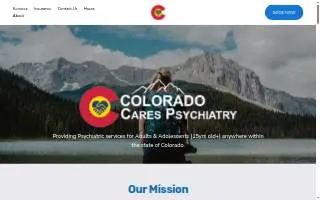 Colorado Cares Psychiatry website