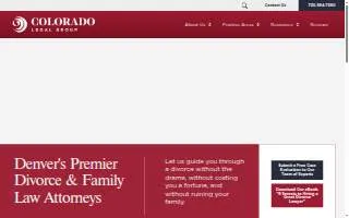 Colorado Legal Group | Denver website