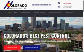 Colorado Pest Control website