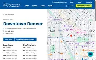 Credit Union of Colorado, Downtown Denver website