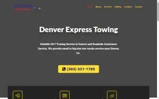 Denver Express Towing website