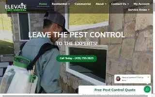 Elevate Pest Control of Denver website