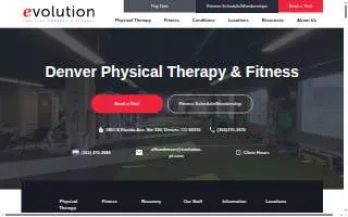 Evolution Physical Therapy & Fitness - Denver website