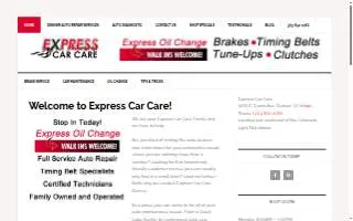 Express Car Care of Denver website