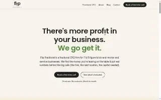 Flip Fractional website