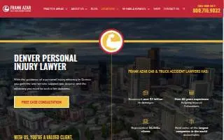 Frank Azar Car & Truck Accident Lawyers - Denver, Colorado website