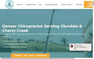 Glendale Chiropractic website