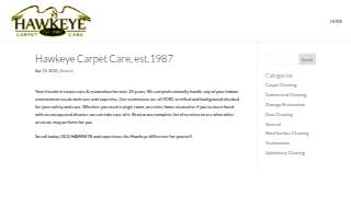 Hawkeye Carpet Care, est.1987