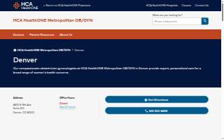 HCA HealthONE Metropolitan OB/GYN - Denver