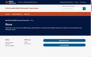 HCA HealthONE Orthopedic Specialists - Rose