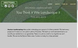 Hector’s Landscaping and Construction of Denver website