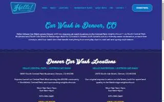 Hello! Deluxe Car Wash website