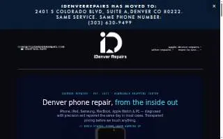 iDenver Repairs website