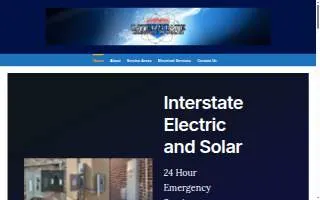 Interstate Electric and Solar website