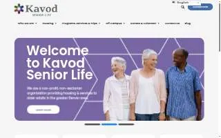 Kavod Senior Life website