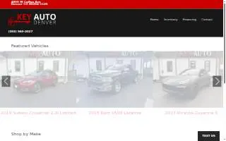 Key Auto Denver website