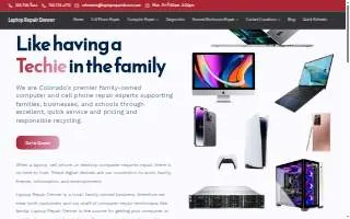 Laptop Repair Denver website