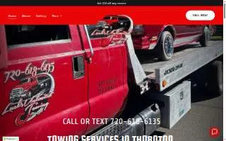 Lucks Unlimited Towing of Denver website