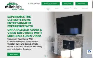 Mile High Audio Video of Denver website