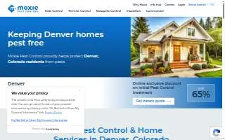 Moxie Pest Control of Denver website