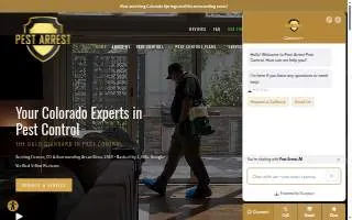 Pest Arrest Pest Control - Denver website