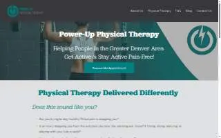 Power-Up Physical Therapy website