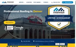 Premier Roofing Company of Denver website