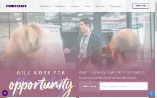PrideStaff of Denver website