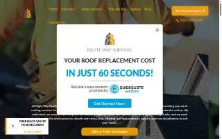 Right Way Roofing of Denver website