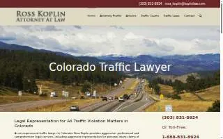Ross Koplin Attorney At Law website