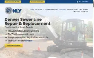 Sewer Lines Only of Denver website