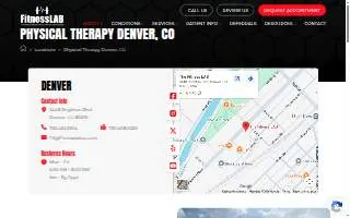 The Fitness LAB of Denver website