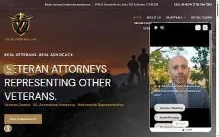 Valor Veterans Law, PLLC website