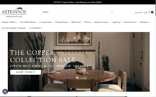 Artesanos Design Collection website