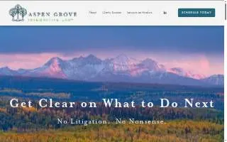 Aspen Grove Integrative Law website