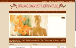 Durango Community Acupuncture website