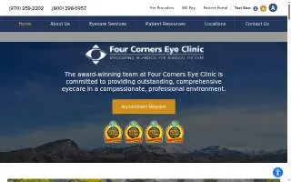 Four Corners Eye Clinic website