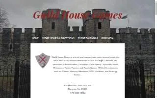 Guild House Games website