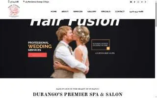 Hair Fusion Salon & Spa website