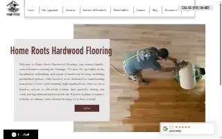 Home Roots Hardwood Flooring website
