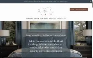 Mountain Luxe Interiors website