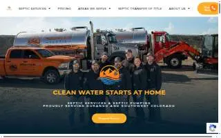 Mountain Septic of Durango website