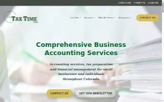 Tax Time CPAs - Durango website