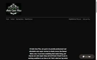 Auto Care Plus website