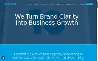 Bluebird Branding website