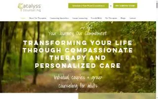 Catalyss Counseling website