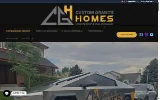 Custom Granite Homes website