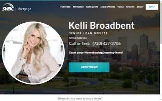 Kelli Broadbent, SWBC Mortgage website