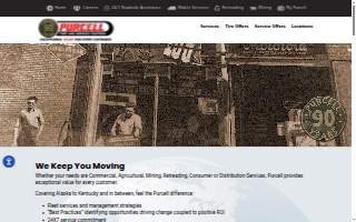 Purcell Tire and Service Centers website
