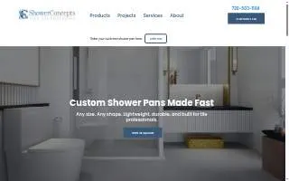Shower Concepts website